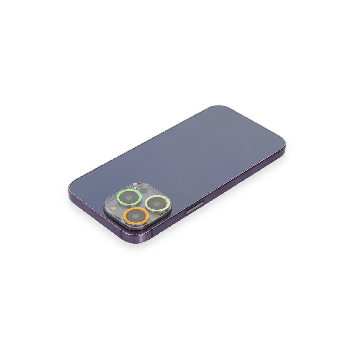 Apple İphone 13 Pro Renkli Kamera Lens Koruma Cam - Sarı-turuncu Apple İphone 13 Pro Renkli Kamera Lens Koruma Cam - Sarı-turuncu
