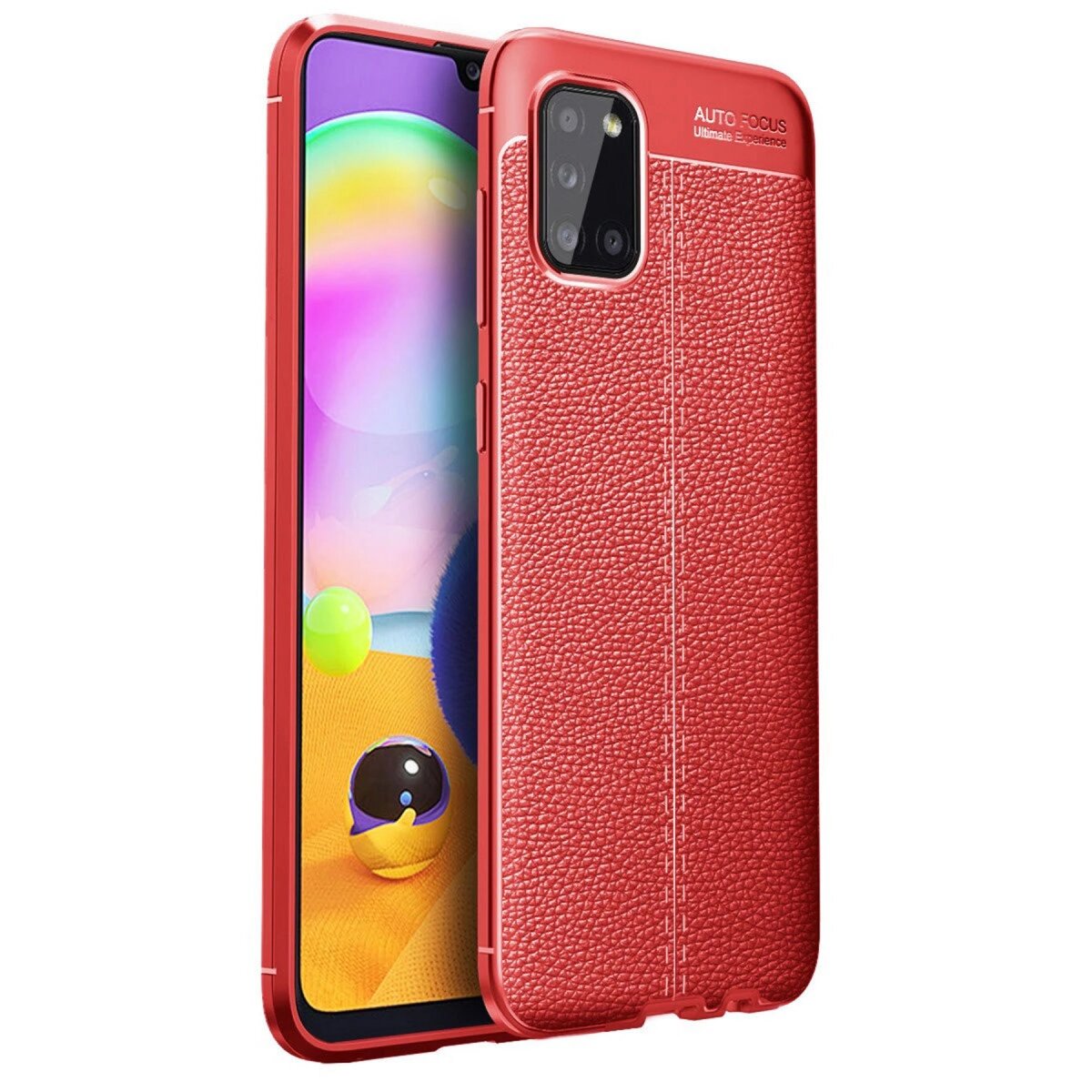 Galaxy A31 Kılıf Auto Fus Kapak - Kırmızı