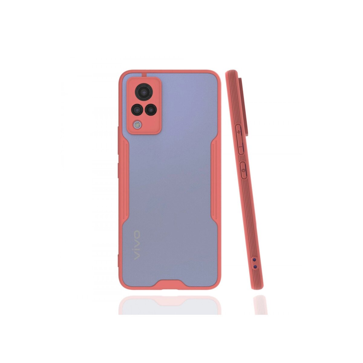 Vivo V21 Kılıf Platin Silikon - Pembe Vivo V21 Kılıf Platin Silikon - Pembe