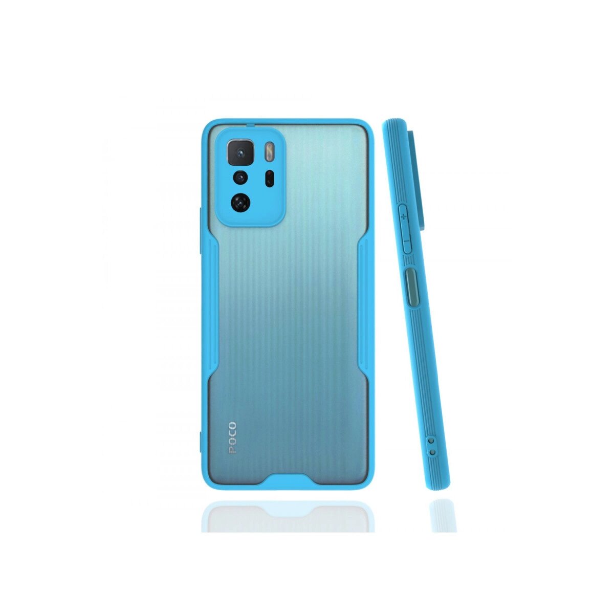 Xiaomi Poco X3 Gt Kılıf Platin Silikon - Mavi Xiaomi Poco X3 Gt Kılıf Platin Silikon - Mavi