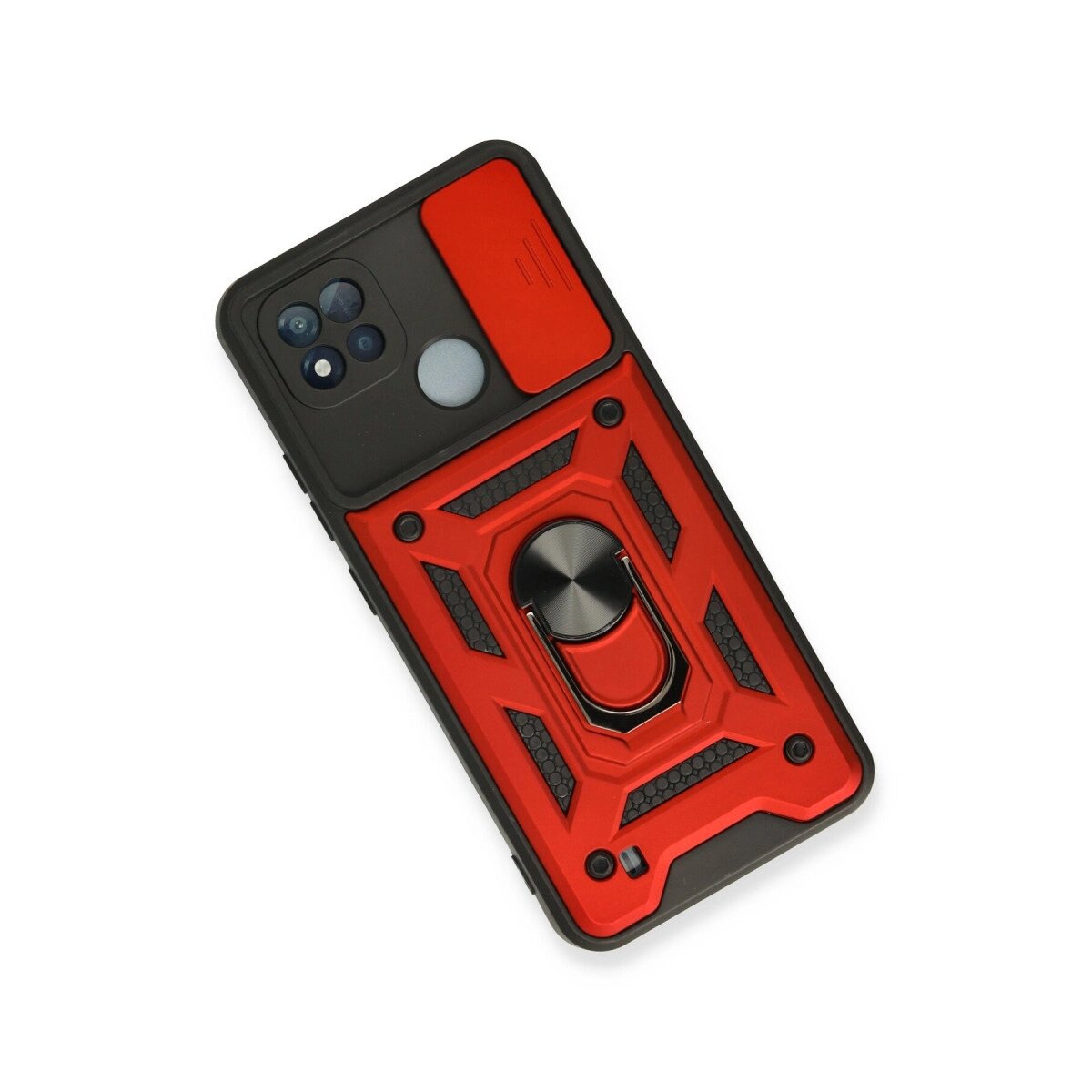 Realme C11 2021 Kılıf Pars Lens Yüzüklü Silikon - Kırmızı Realme C11 2021 Kılıf Pars Lens Yüzüklü Silikon - Kırmızı