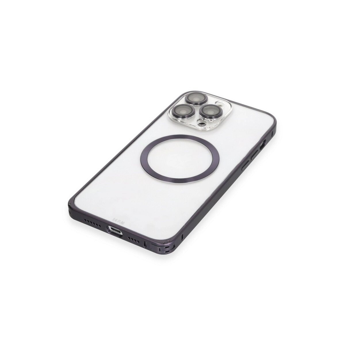 Joko Apple İphone 14 Pro Kılıf Metal Bumper Magneticsafe Kapak - Derin Mor Joko Apple İphone 14 Pro Kılıf Metal Bumper Magneticsafe Kapak - Derin Mor