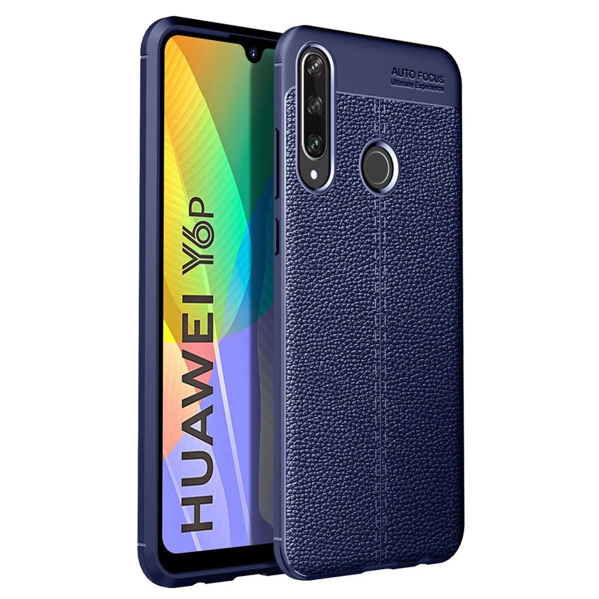 Huawei Y6p Kılıf Auto Focus Kapak - Lacivert Huawei Y6p Kılıf Auto Focus Kapak - Lacivert