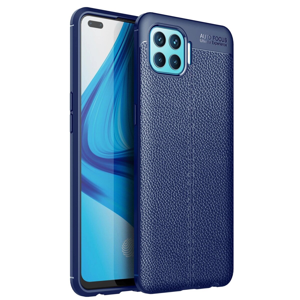 Oppo Reno 4 Lite Kılıf Auto Focus Kapak - Lacivert Oppo Reno 4 Lite Kılıf Auto Focus Kapak - Lacivert