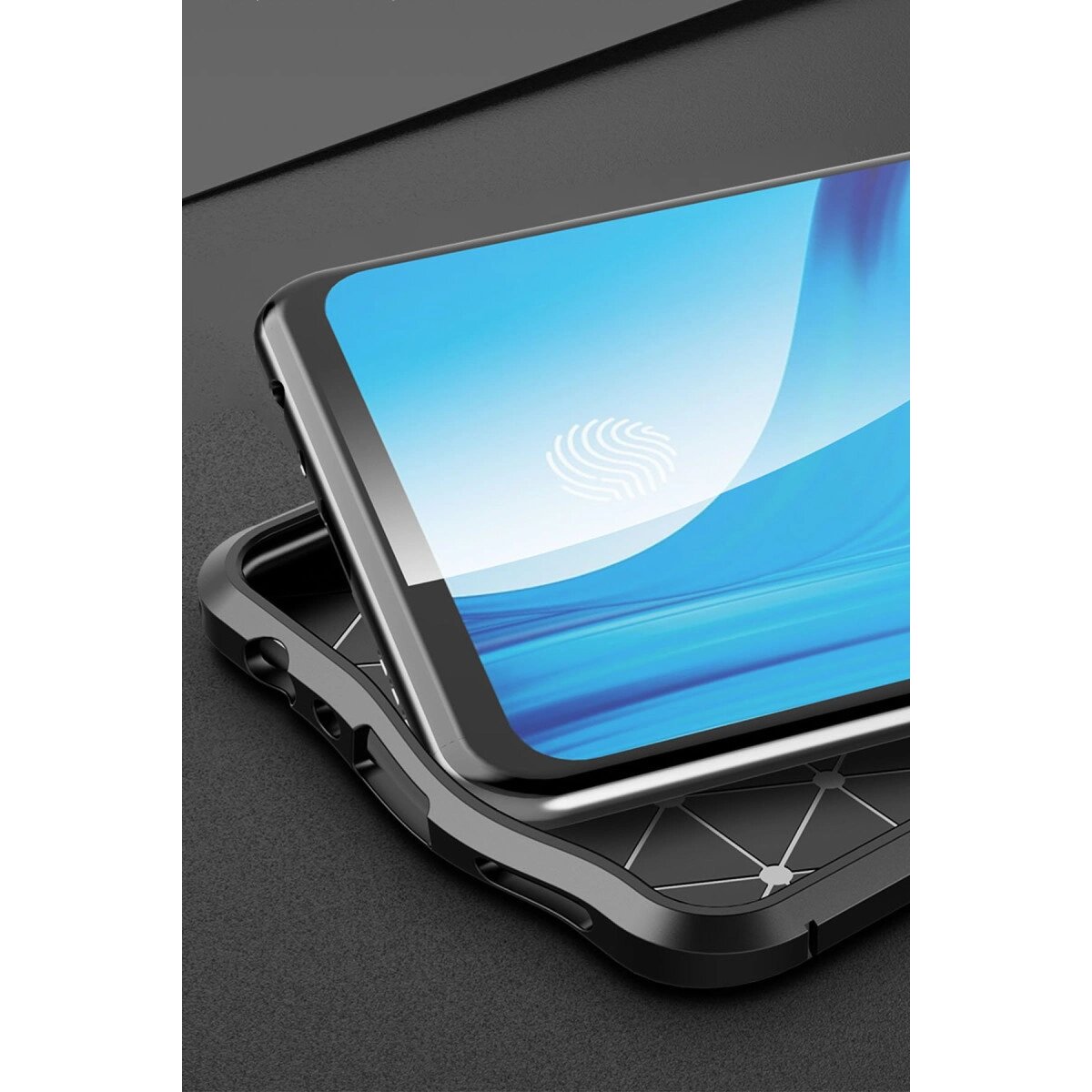 Oppo Reno 4 Lite Kılıf Auto Focus Kapak - Lacivert Oppo Reno 4 Lite Kılıf Auto Focus Kapak - Lacivert