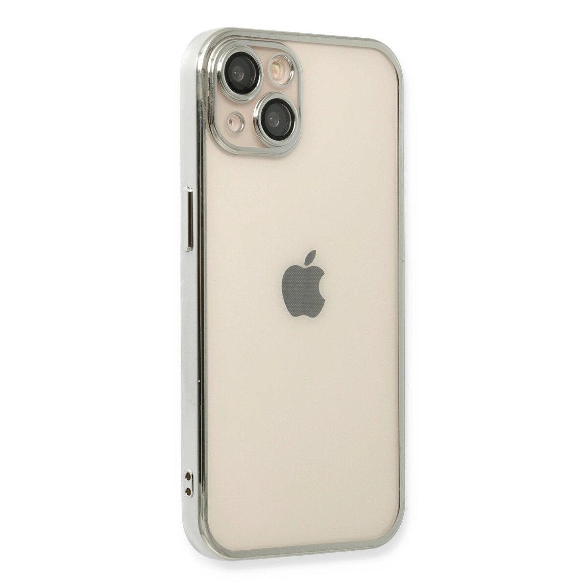 Apple İphone 13 Kılıf Razer Lensli Silikon - Gümüş Apple İphone 13 Kılıf Razer Lensli Silikon - Gümüş