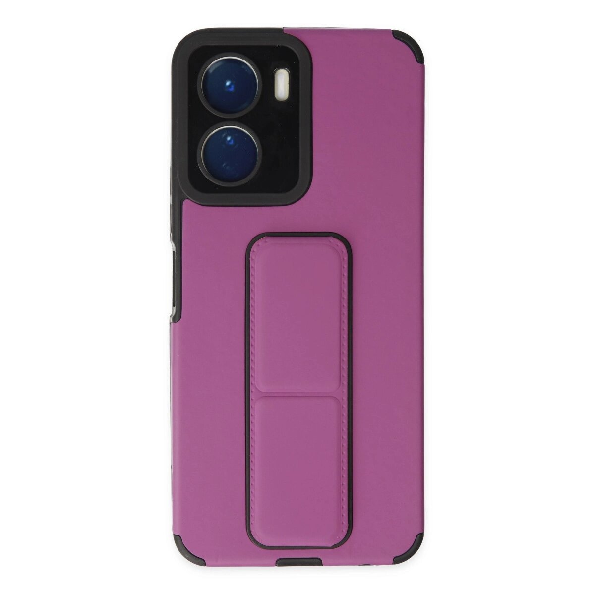 Vivo Y16 Kılıf Mega Standlı Silikon - Mor Vivo Y16 Kılıf Mega Standlı Silikon - Mor