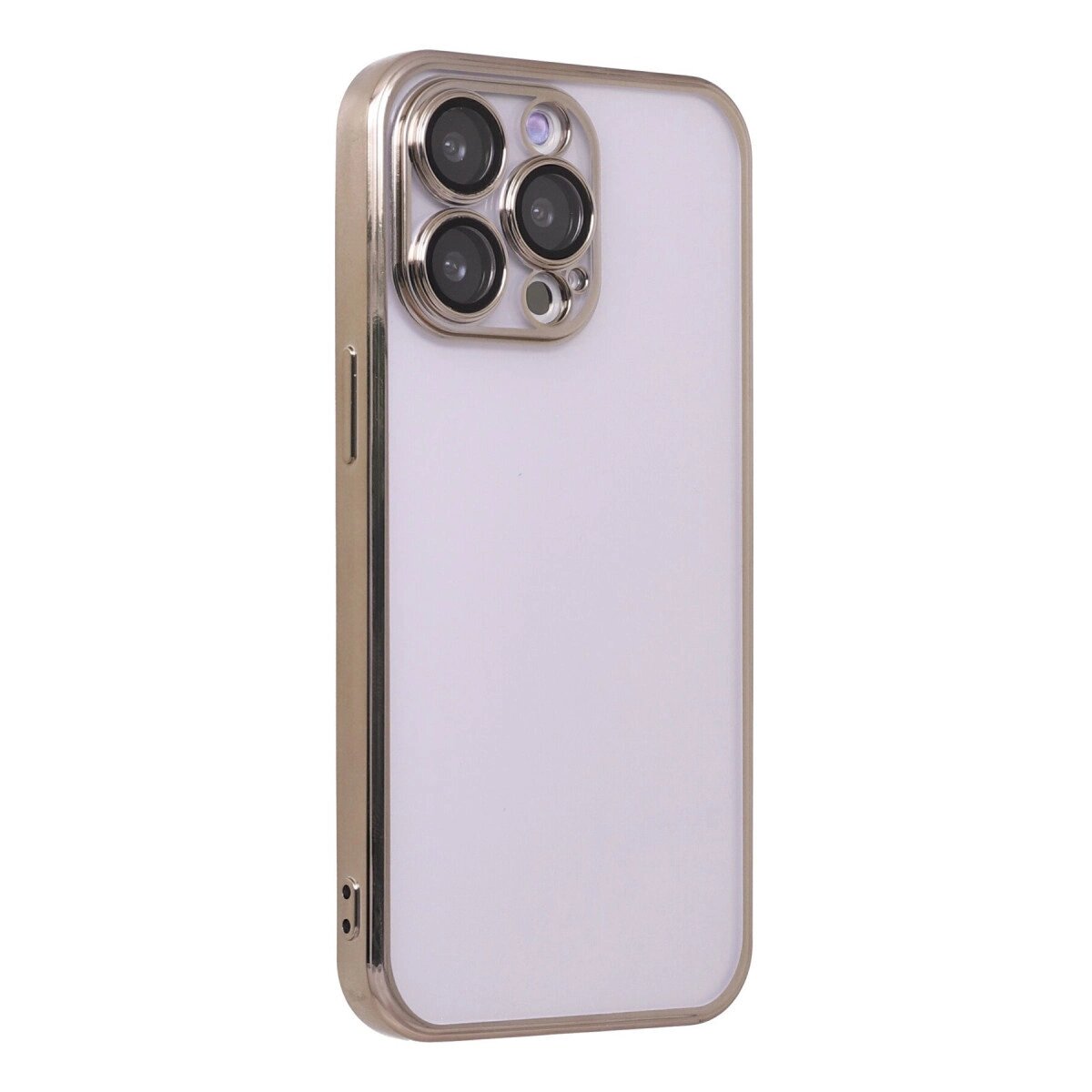 Apple İphone 13 Pro Kılıf Razer Lensli Silikon - Gold Apple İphone 13 Pro Kılıf Razer Lensli Silikon - Gold