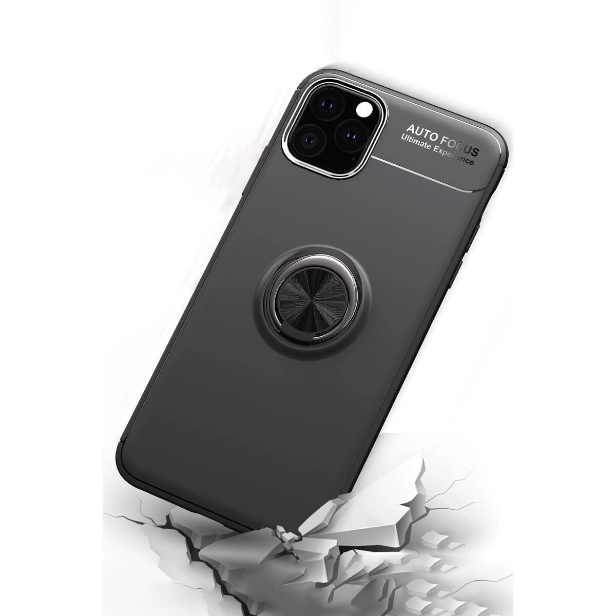 Apple İphone 11 Pro Max Kılıf Range Yüzüklü Silikon - Siyah-kırmızı Apple İphone 11 Pro Max Kılıf Range Yüzüklü Silikon - Siyah-kırmızı