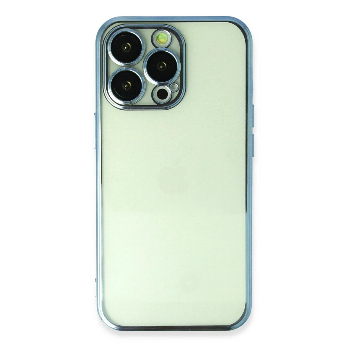 Apple İphone 13 Pro Max Kılıf Razer Lensli Silikon - Açık Mavi Apple İphone 13 Pro Max Kılıf Razer Lensli Silikon - Açık Mavi