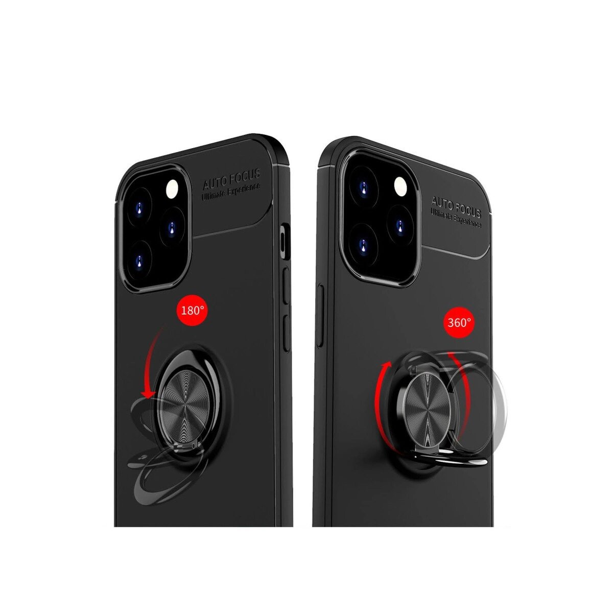 Apple İphone 12 Pro Max Kılıf Range Yüzüklü Silikon - Kırmızı Apple İphone 12 Pro Max Kılıf Range Yüzüklü Silikon - Kırmızı