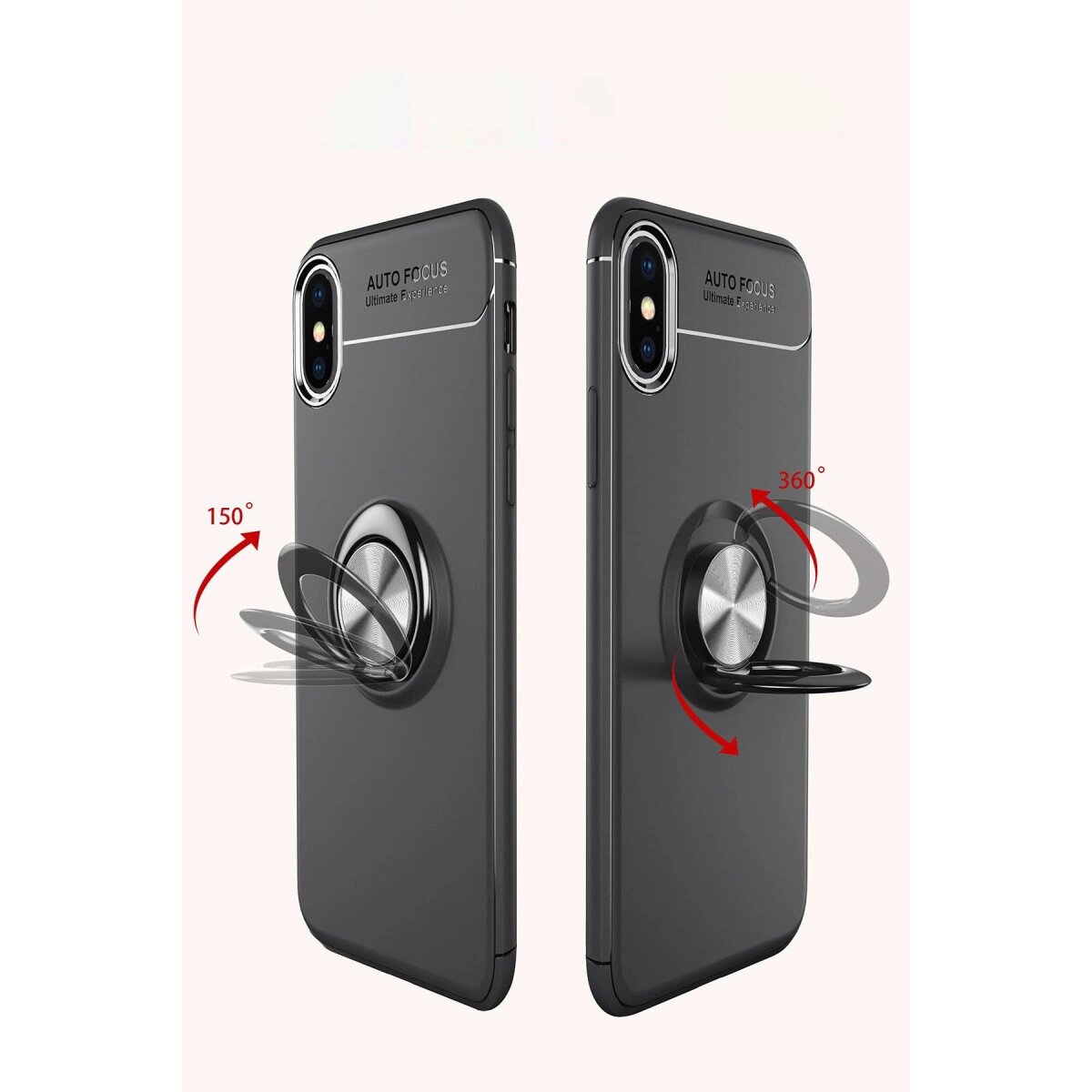 Apple İphone Xs Max Kılıf Range Yüzüklü Silikon - Mavi