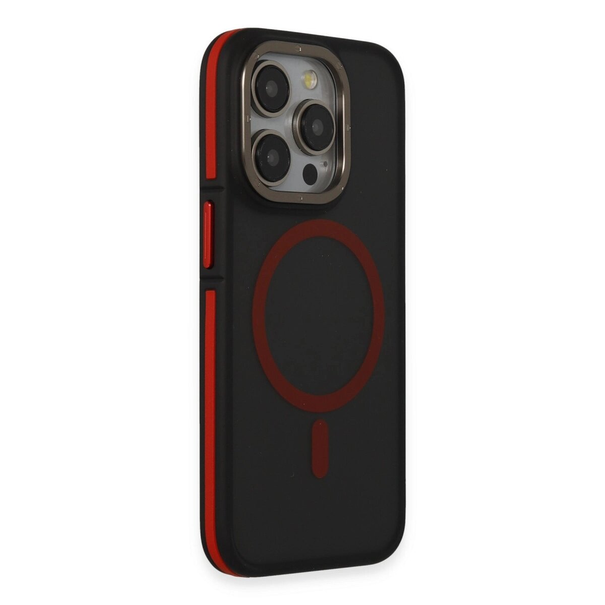 Joko Apple İphone 14 Pro Max Kılıf Rocky Magsafe Kapak - Siyah-kırmızı Joko Apple İphone 14 Pro Max Kılıf Rocky Magsafe Kapak - Siyah-kırmızı