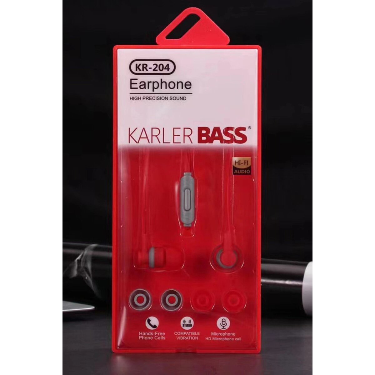 Kr-204 Kablolu Kulaklık - Kırmızı Kr-204 Kablolu Kulaklık - Kırmızı