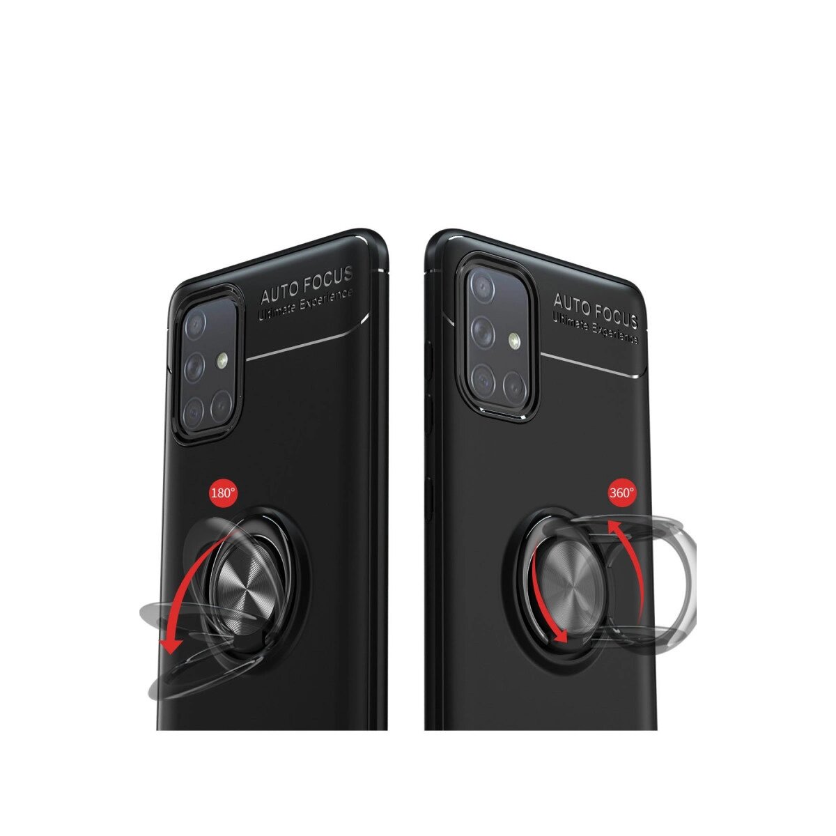 Samsung Galaxy M31s Kılıf Range Yüzüklü Silikon - Kırmızı Samsung Galaxy M31s Kılıf Range Yüzüklü Silikon - Kırmızı