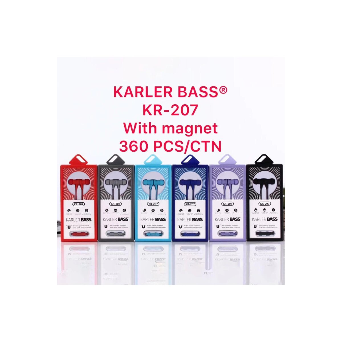Kr-207 Mıknatıslı Kablolu Kulaklık - Mor