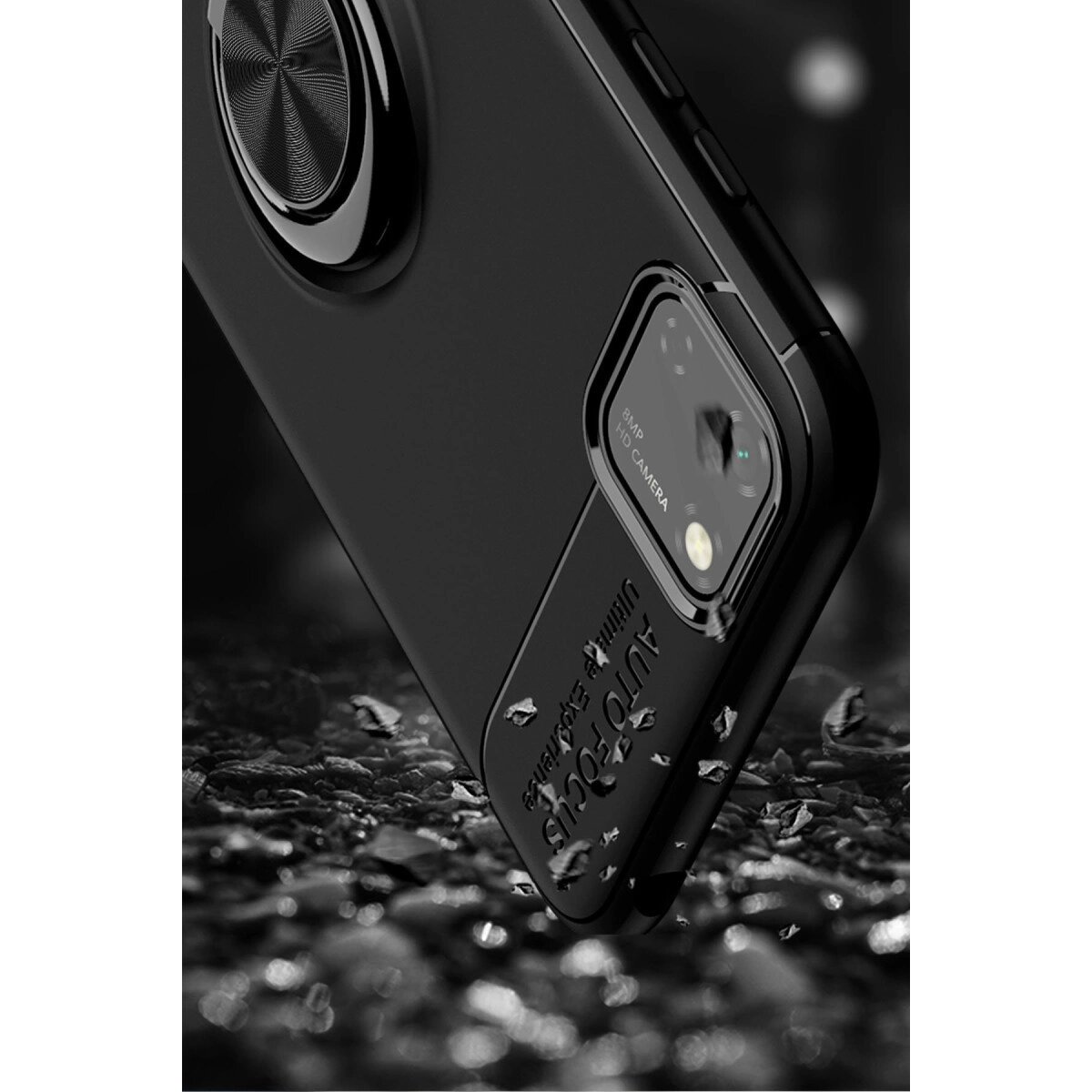 Huawei Y5p Kılıf Range Yüzüklü Silikon - Kırmızı Huawei Y5p Kılıf Range Yüzüklü Silikon - Kırmızı