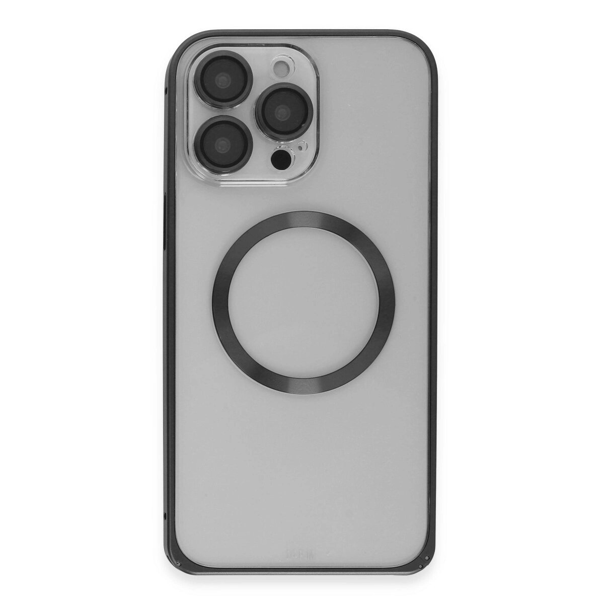 Joko Apple İphone 15 Pro Max Kılıf Metal Bumper Magneticsafe Kapak - Siyah Joko Apple İphone 15 Pro Max Kılıf Metal Bumper Magneticsafe Kapak - Siyah