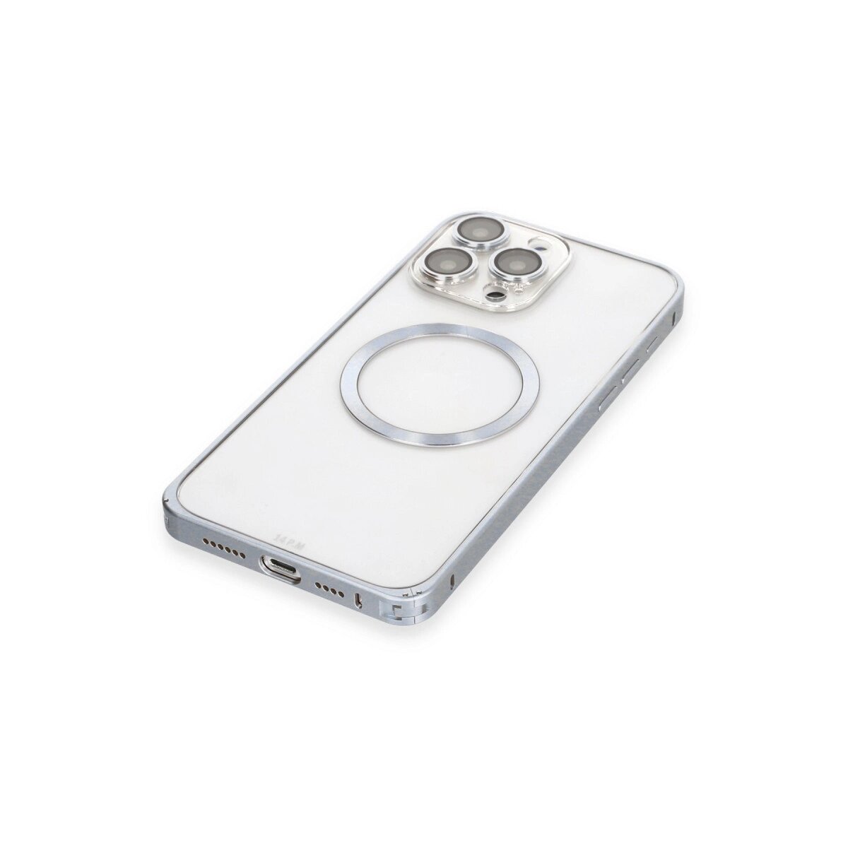 Joko Apple İphone 15 Pro Max Kılıf Metal Bumper Magneticsafe Kapak - Gri Joko Apple İphone 15 Pro Max Kılıf Metal Bumper Magneticsafe Kapak - Gri