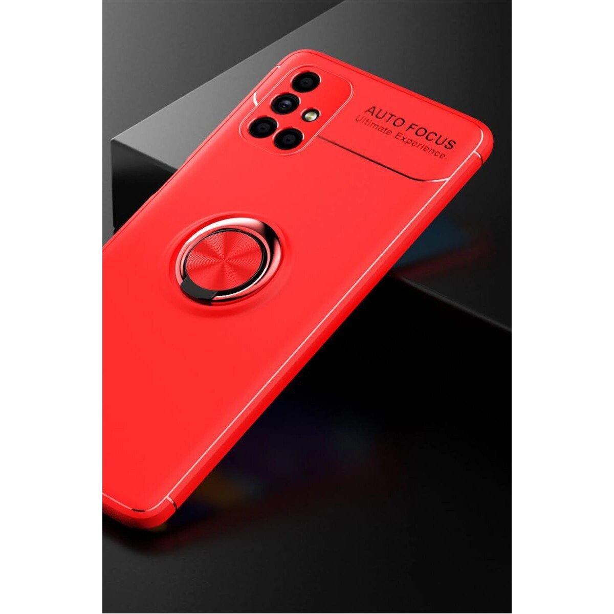 Samsung Galaxy M51 Kılıf Range Yüzüklü Silikon - Kırmızı Samsung Galaxy M51 Kılıf Range Yüzüklü Silikon - Kırmızı