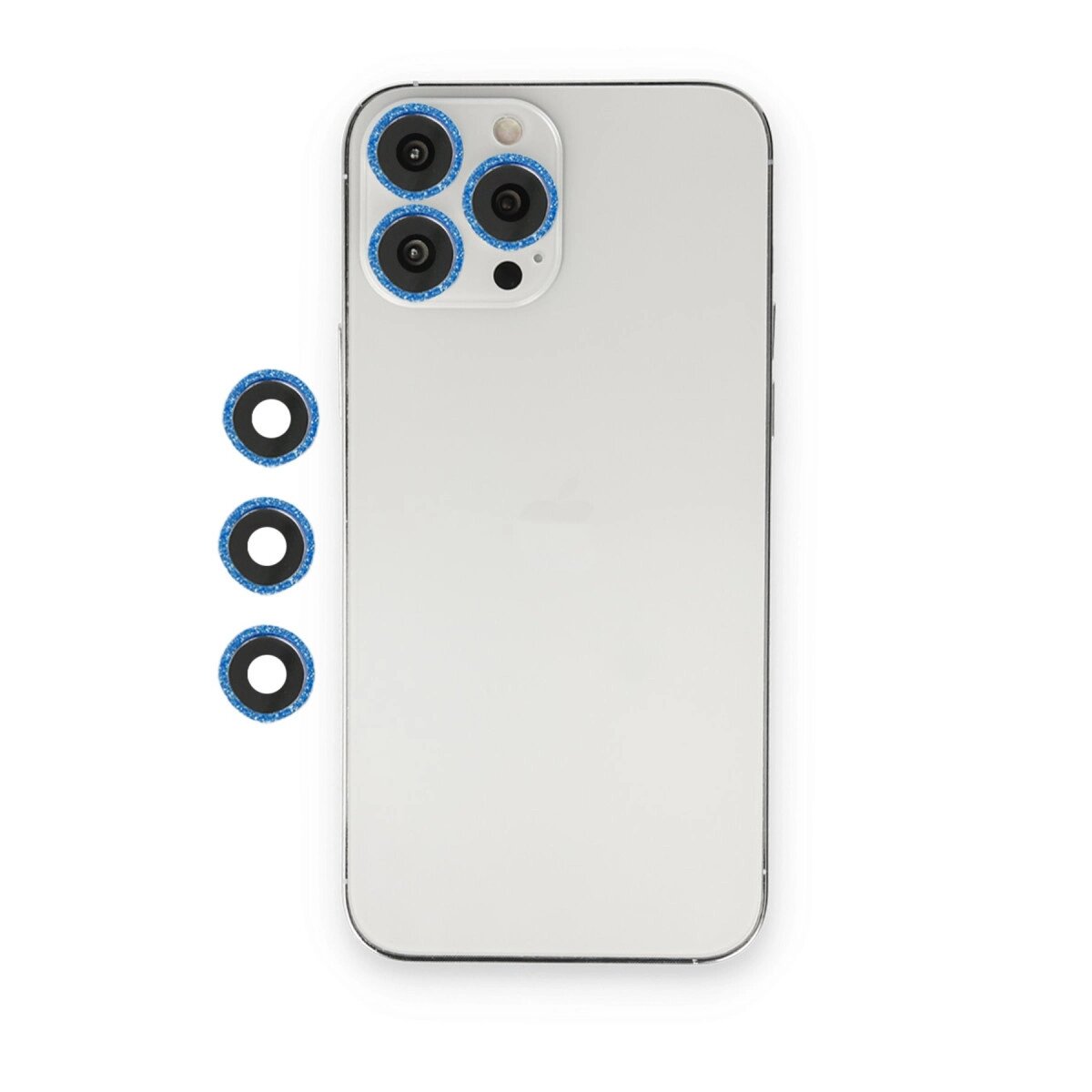 Apple İphone 12 Pro Shine Kamera Lens - Mavi Apple İphone 12 Pro Shine Kamera Lens - Mavi