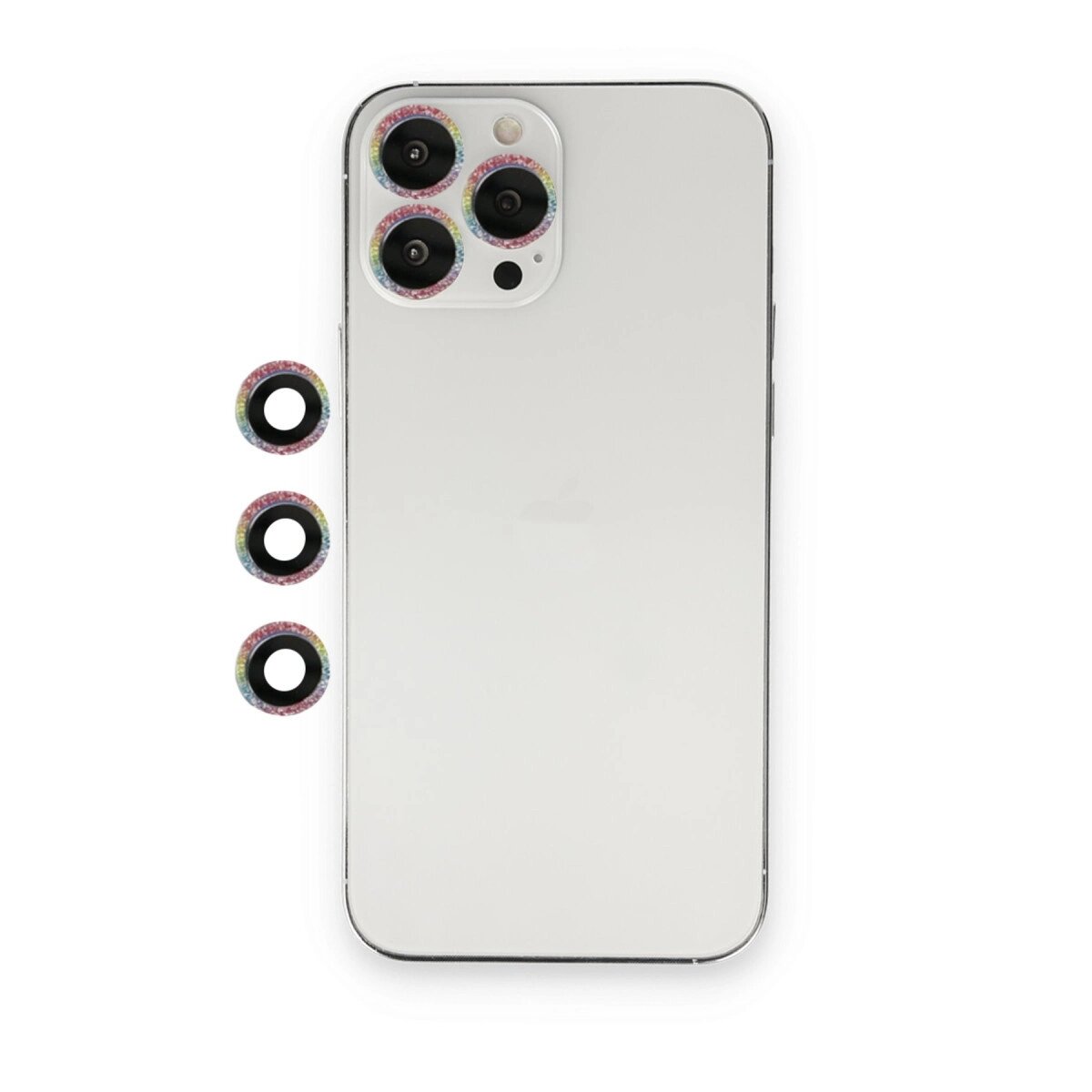 Apple İphone 13 Pro Max Shine Kamera Lens - Rainbow Apple İphone 13 Pro Max Shine Kamera Lens - Rainbow