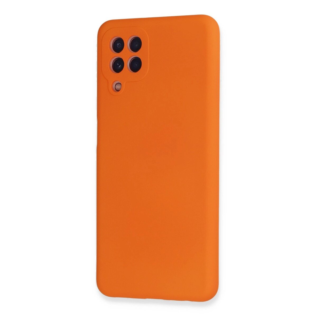 Samsung Galaxy A22 Kılıf Nano İçi Kadife Silikon - Turuncu Samsung Galaxy A22 Kılıf Nano İçi Kadife Silikon - Turuncu