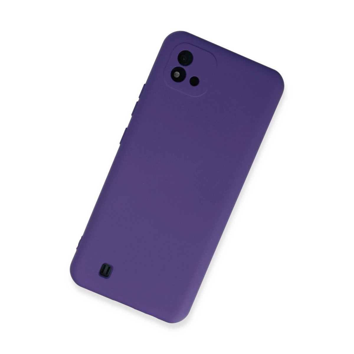 Realme C11 2021 Kılıf Nano İçi Kadife Silikon - Mor Realme C11 2021 Kılıf Nano İçi Kadife Silikon - Mor