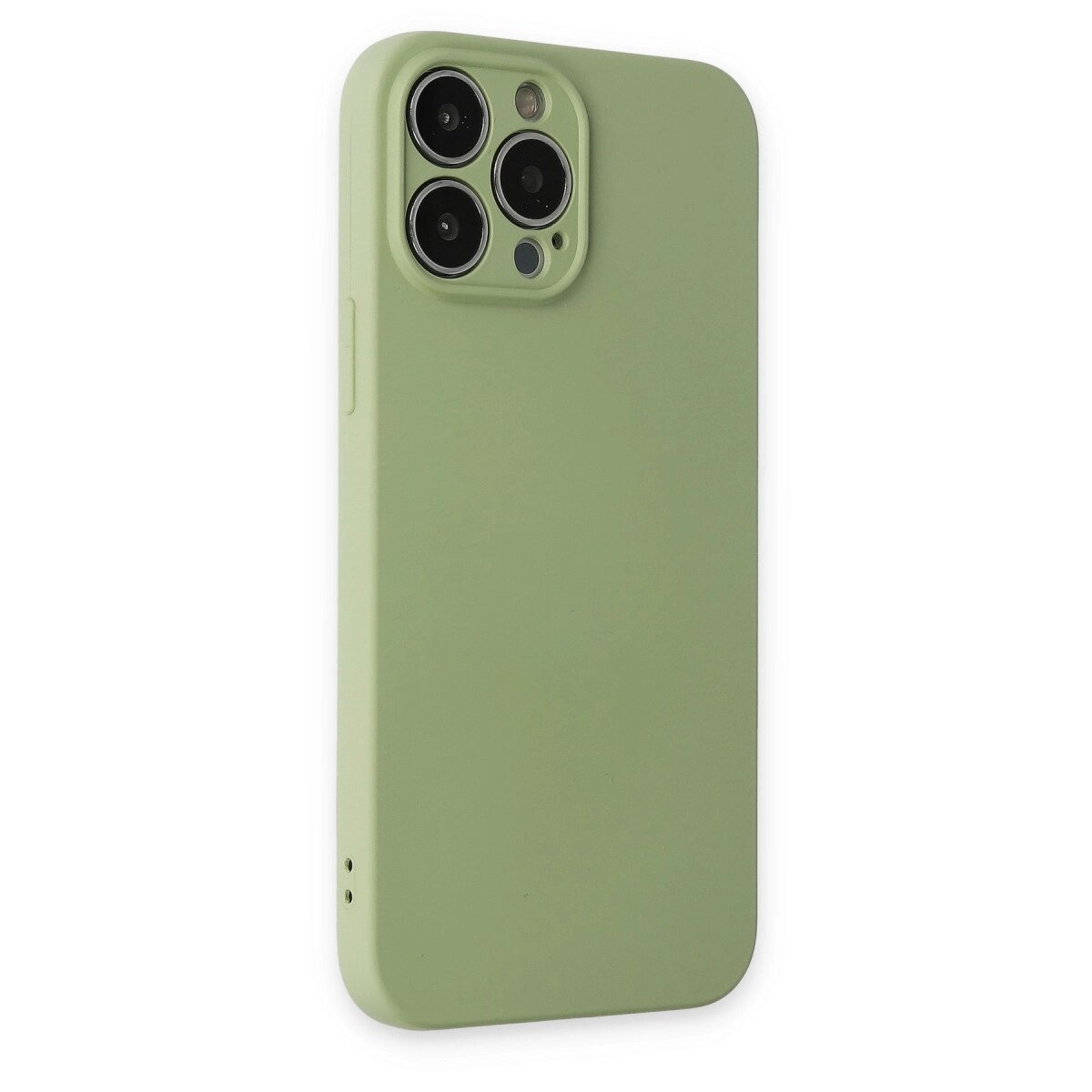 Apple İphone 13 Pro Kılıf Nano İçi Kadife Silikon - Yeşil Apple İphone 13 Pro Kılıf Nano İçi Kadife Silikon - Yeşil