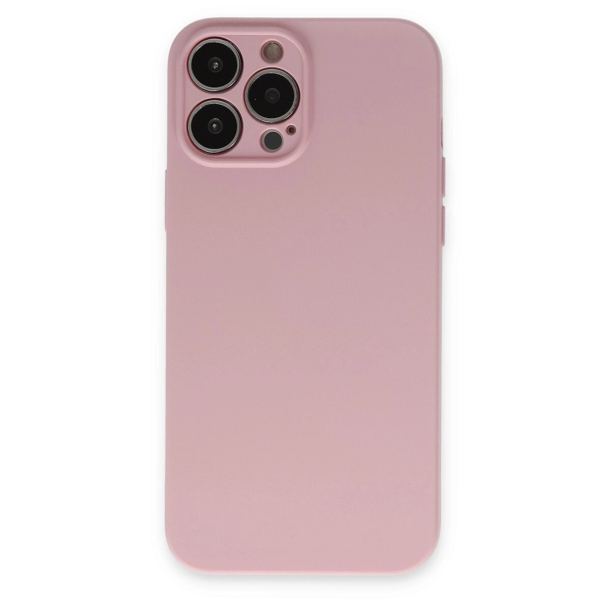 Apple İphone 13 Pro Kılıf Nano İçi Kadife Silikon - Pembe Apple İphone 13 Pro Kılıf Nano İçi Kadife Silikon - Pembe