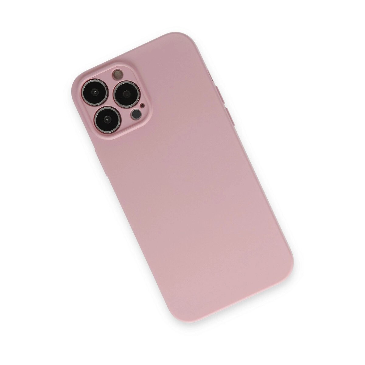 Apple İphone 13 Pro Kılıf Nano İçi Kadife Silikon - Pembe Apple İphone 13 Pro Kılıf Nano İçi Kadife Silikon - Pembe