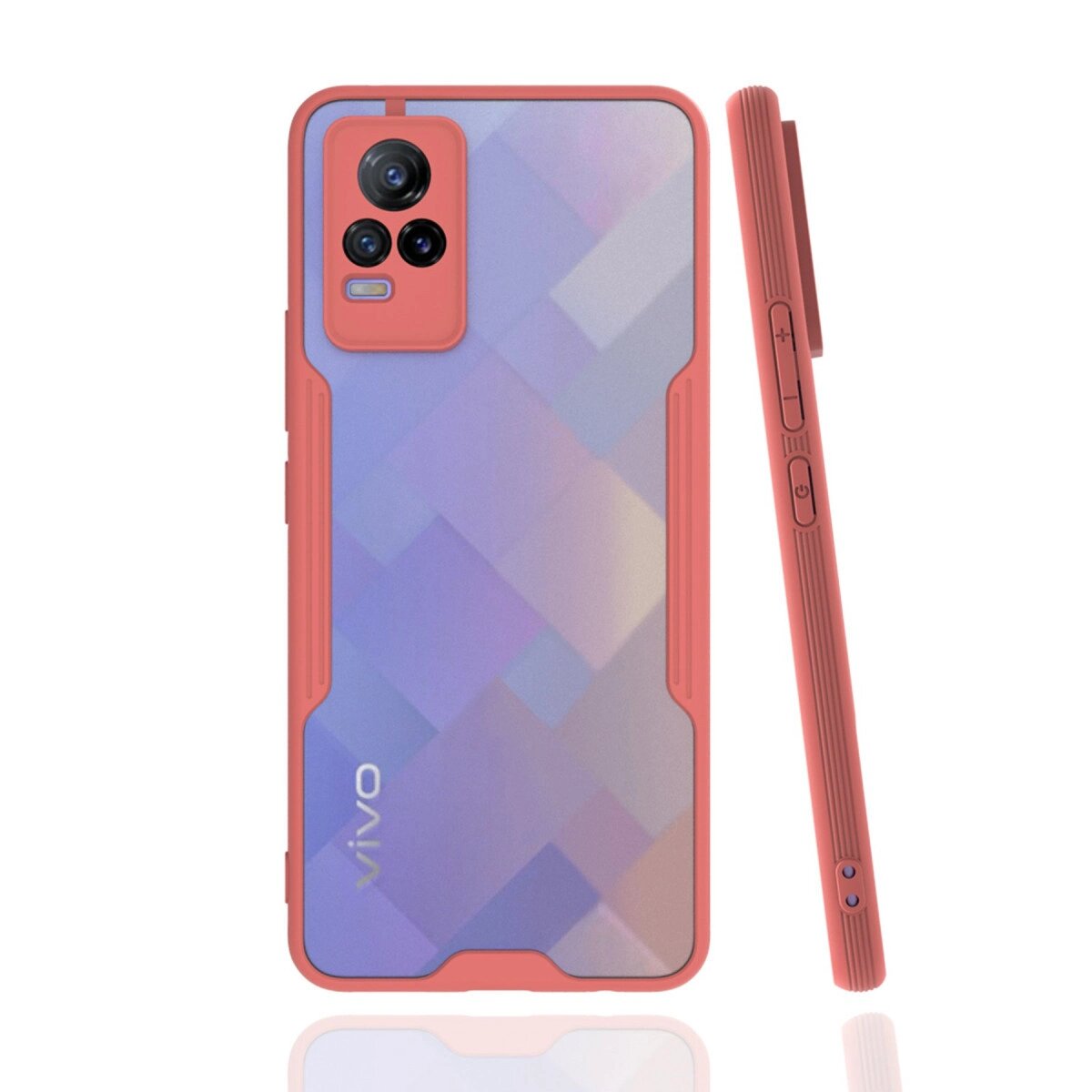 Vivo V21e Kılıf Platin Silikon - Pembe Vivo V21e Kılıf Platin Silikon - Pembe