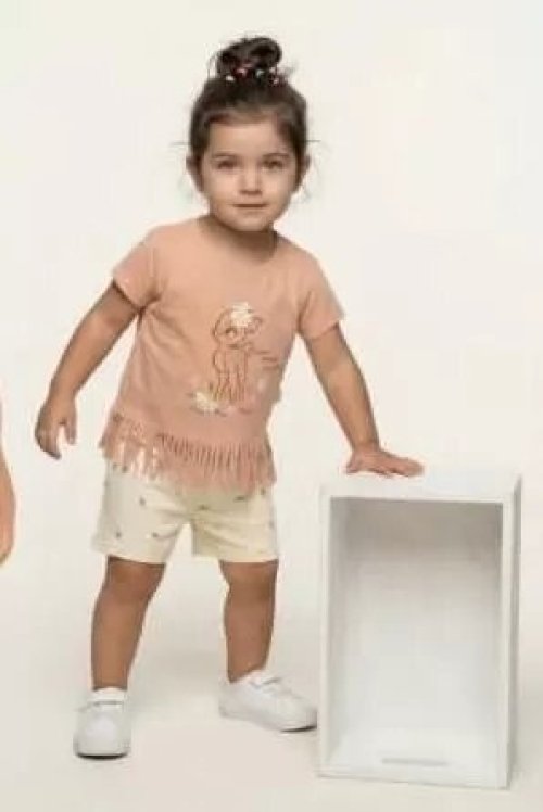 1/3 Yaş Ceylan Baskılı Simli Çuk Takımı (Renkli · 1 Yaş)