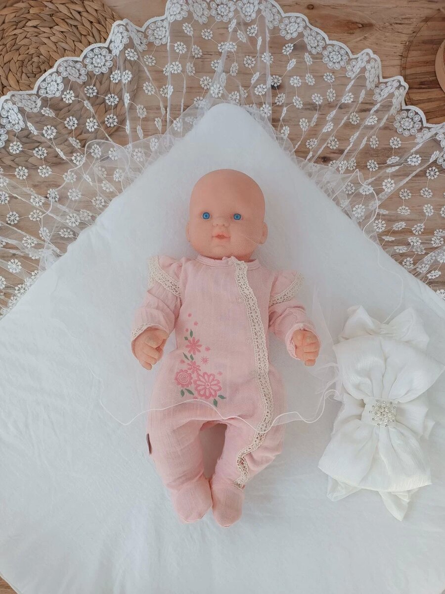 Yenidoğan Ay Işığı Papatya Dantelli Taşlı Fiyonk Bebek Battaniyesi Kundak Ekru Yenidoğan Ay Işığı Papatya Dantelli Taşlı Fiyonk Bebek Battaniyesi Kundak Ekru