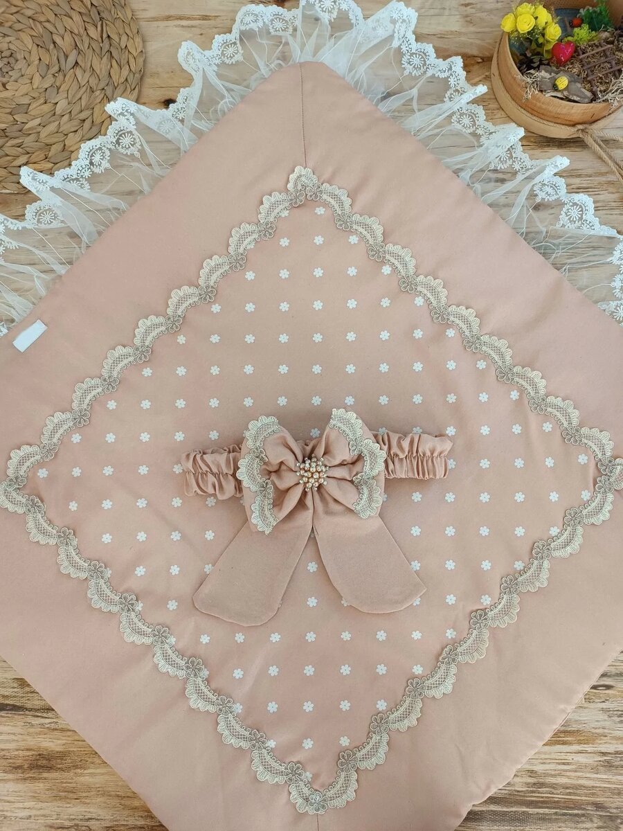Yenidoğan Pamuk Papatya Desenli Trilüks Unisex Kundak Bebek Battaniyesi Kahverengi Yenidoğan Pamuk Papatya Desenli Trilüks Unisex Kundak Bebek Battaniyesi Kahverengi