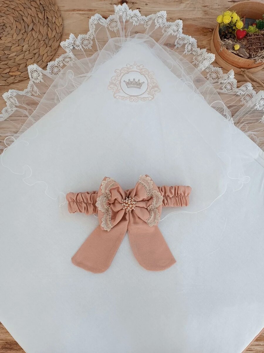 Yenidoğan Pamuk Papatya Desenli Trilüks Unisex Kundak Bebek Battaniyesi Kahverengi Yenidoğan Pamuk Papatya Desenli Trilüks Unisex Kundak Bebek Battaniyesi Kahverengi