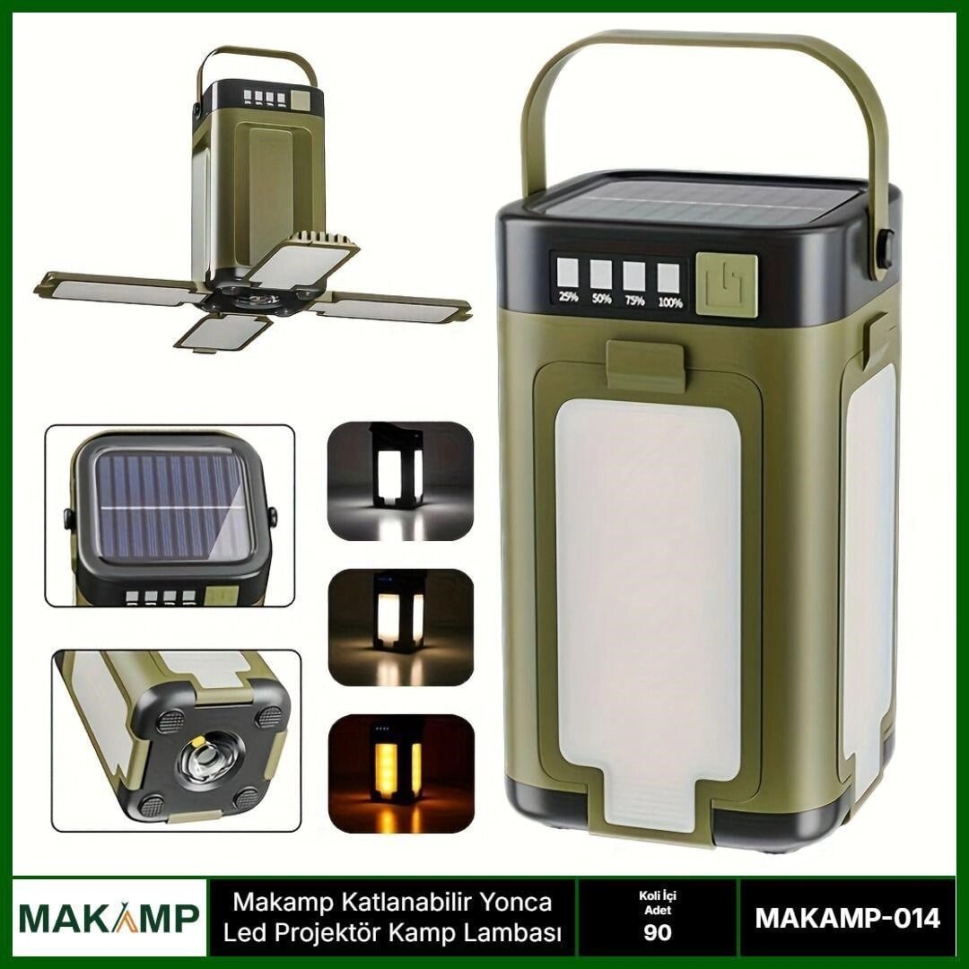 Katlanabilir Yonca Led Projektör Kamp Lambası Katlanabilir Yonca Led Projektör Kamp Lambası