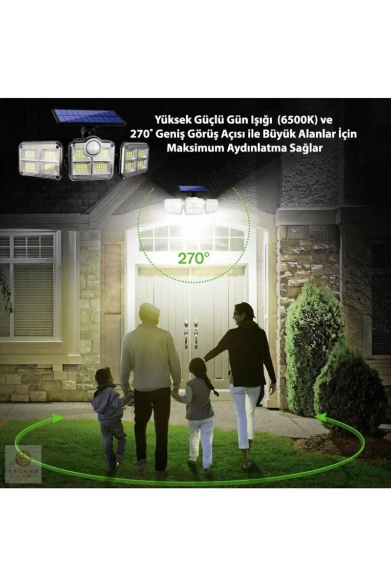 Kumandalı Solar Güneş Enerjili 122 Ledli Hareket Sensörlü Bahçe Aydınlatma Sokak Lambası Kumandalı Solar Güneş Enerjili 122 Ledli Hareket Sensörlü Bahçe Aydınlatma Sokak Lambası