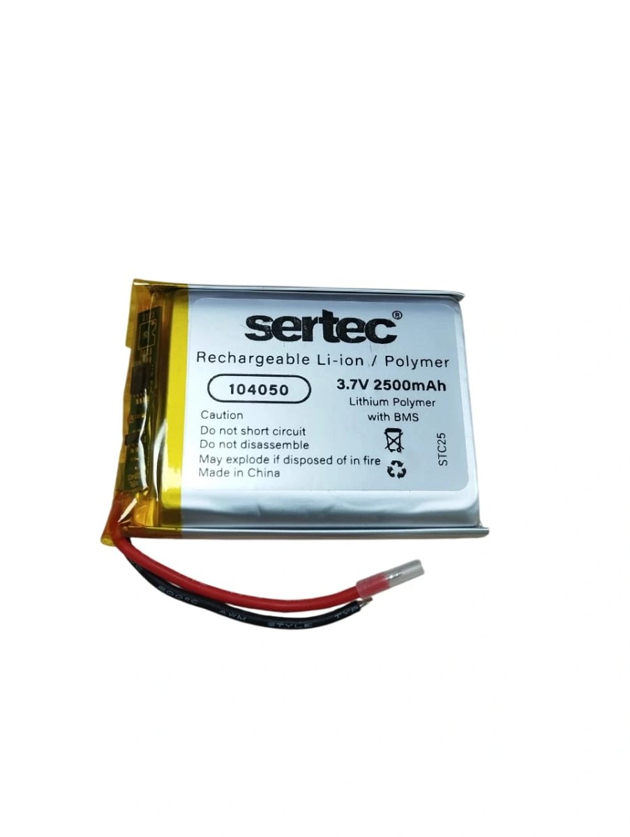 Sertec 104050 3.7v 2500mah Li-polymer Pil (devreli/1.5a) Sertec 104050 3.7v 2500mah Li-polymer Pil (devreli/1.5a)