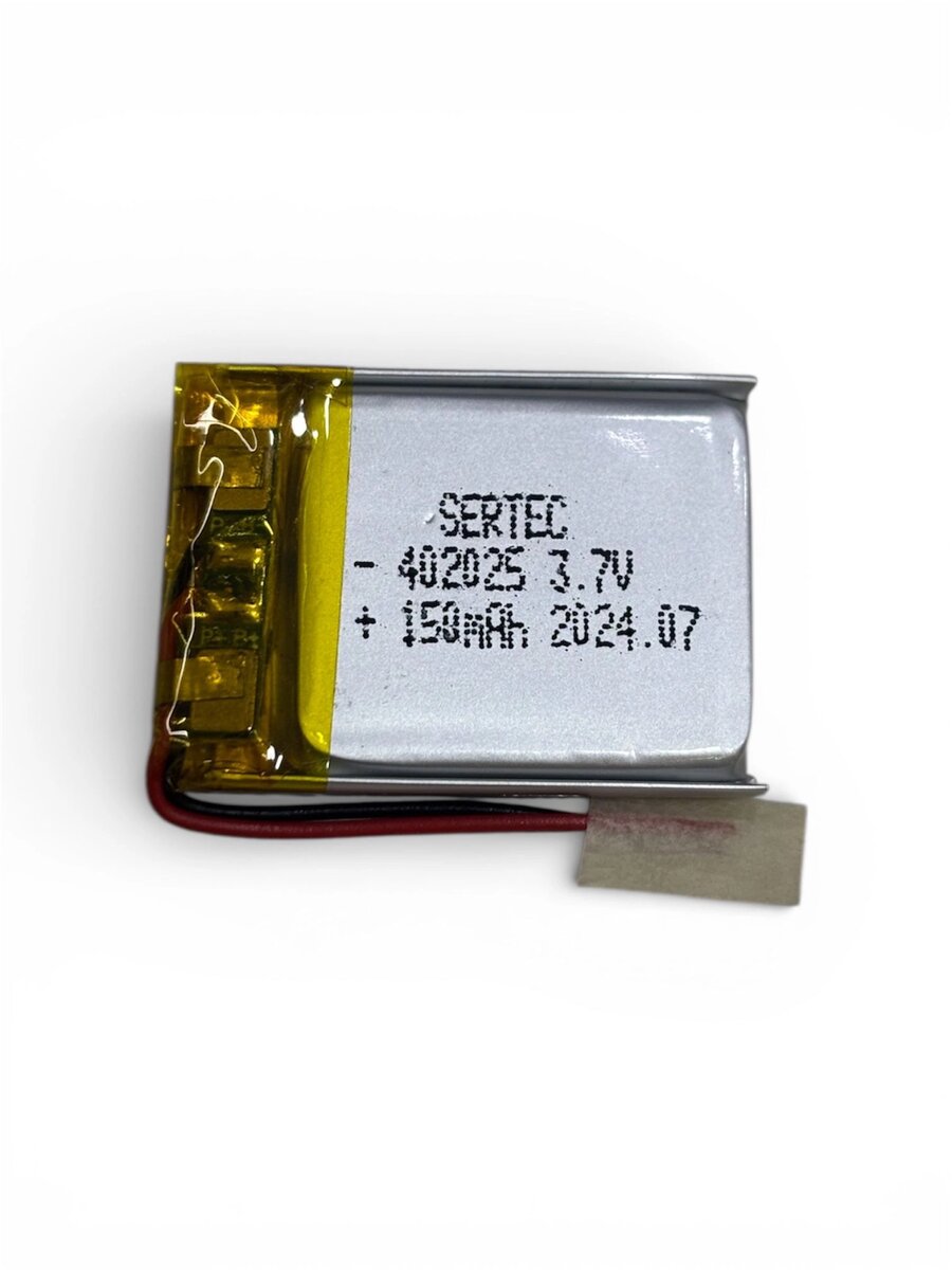 Sertec 402025 3.7v 150 Mah Li-polymer Pil (devreli/1.5a)