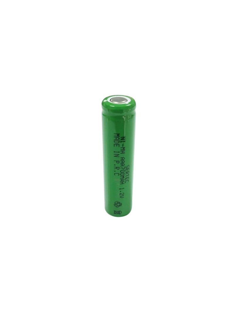 Sertec - 1.2v 700 Mah - Aaa - Ni-mh Şarjlı Pil - (başsız / Flat Head)