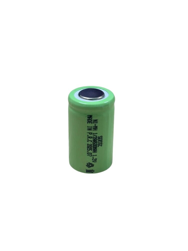 Sertec - 1.2v 500 Mah - 1/2aa - Ni-mh Şarjlı Pil - (başsız / Flat Head) Sertec - 1.2v 500 Mah - 1/2aa - Ni-mh Şarjlı Pil - (başsız / Flat Head)