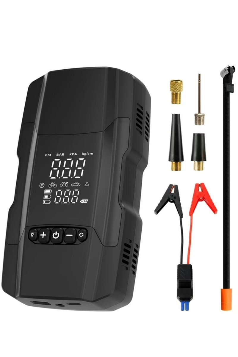Şarjlı 10.000 Mah Akıllı Dijital Lastik Şişirme Pompası | 150 Psı | 12v Akü Şarj Takviyeli Şarjlı 10.000 Mah Akıllı Dijital Lastik Şişirme Pompası | 150 Psı | 12v Akü Şarj Takviyeli