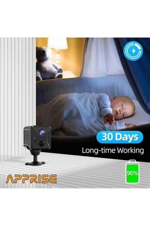 Mini Pır Sensörlü Algılamalı Sesli Konuşmalı 1080p Hd Wifi Kamera