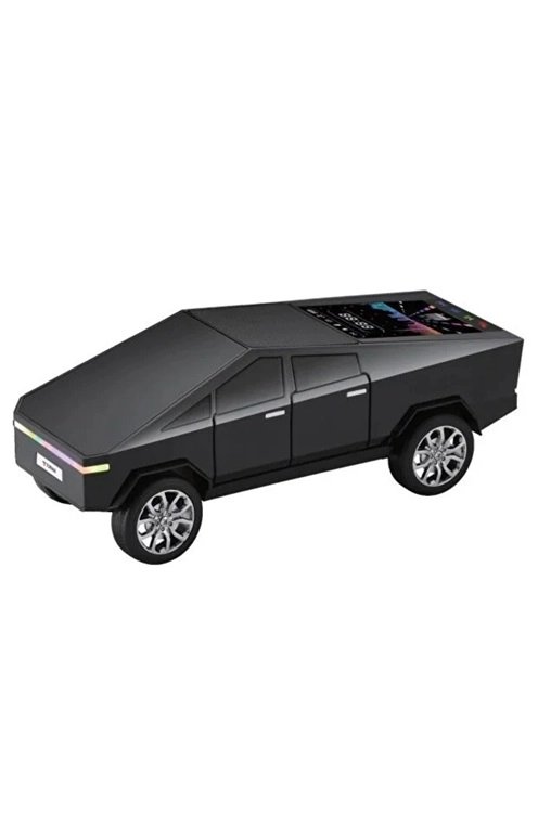 D68 Cyber Model Araba Tasarımlı Bluetooth Hoparlör 15w Güçlü Ses Rgb Led /tws/usb Siyah