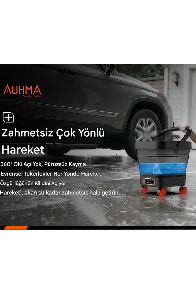 Yüksek Basınçlı Yıkama Makinesi Fırçasız Katlanır Kovalı 150w 14/16 Bar 13 Litre