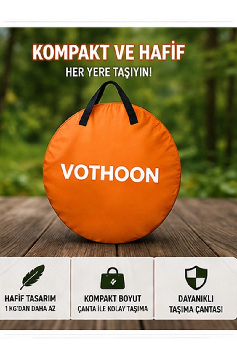 Otomatik Kabin Giyinme Çadırı 120x120x190 Cm Üst Havalandırma Yan Pencereli Duş & Wc Çadırı