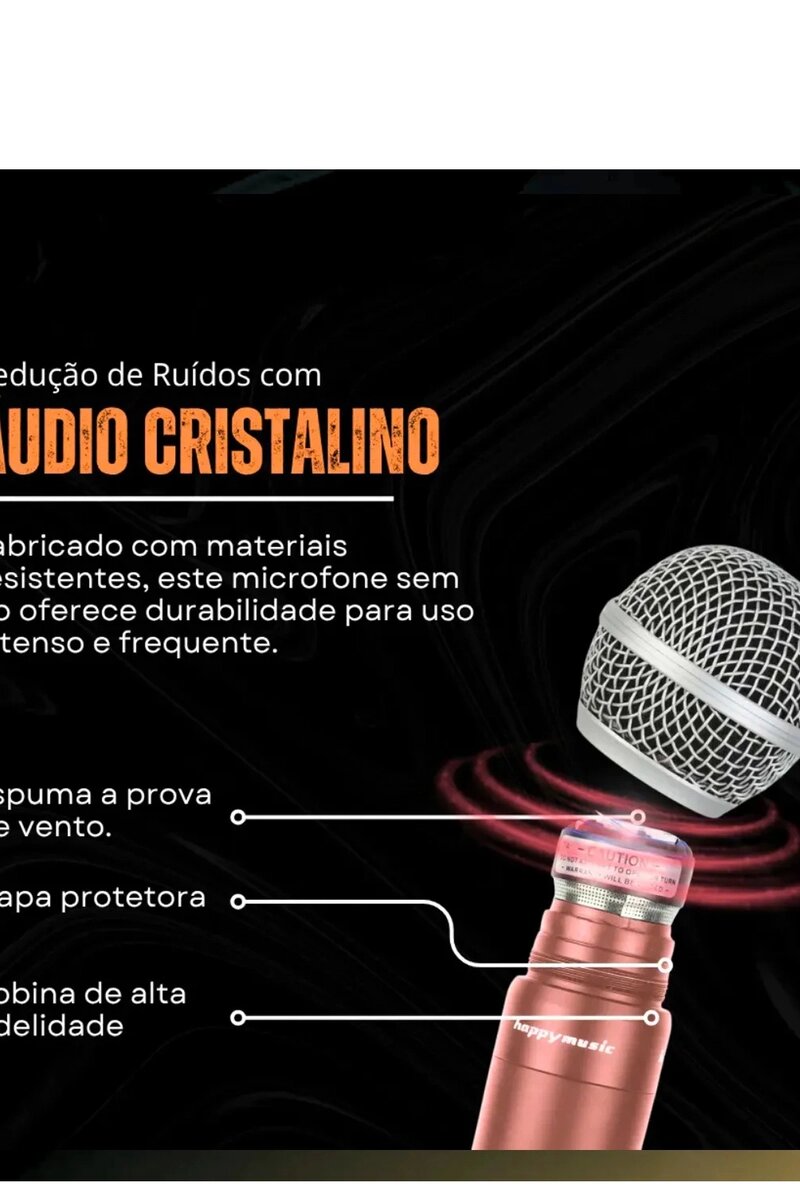 Profesyonel Çiftli Kablosuz Mikrofon Seti Karaoke Şarj Edilebilir 50 Metre Mesafe Rose