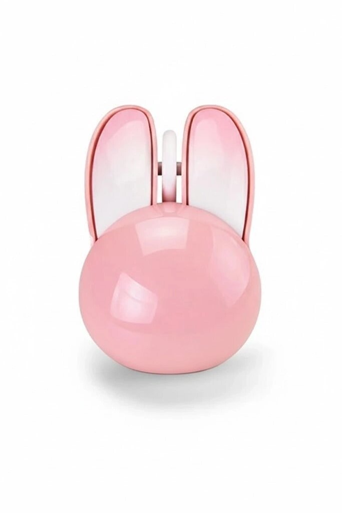 Tavşan Figürlü Kablosuz Mouse Pil Dahil Etiket Hediyeli Pembe