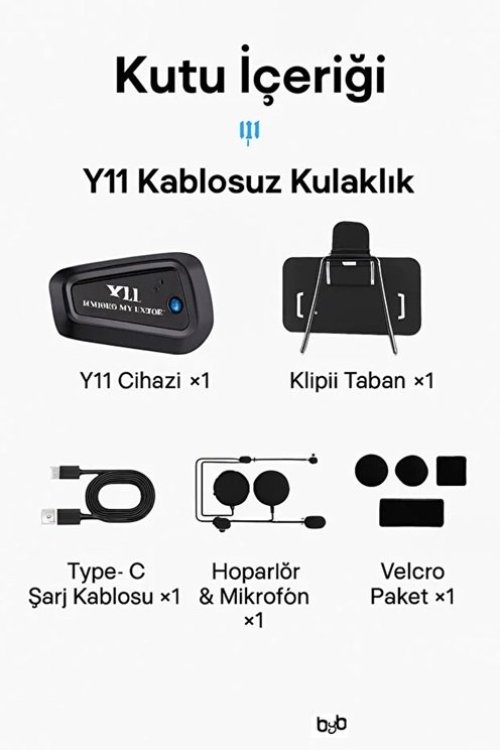 Y11 Bluetooth Kulaklık Mikrofonlu Motosiklet Kulaklığı İntercom Bt 5.3 Y11 Bluetooth Kulaklık Mikrofonlu Motosiklet Kulaklığı İntercom Bt 5.3